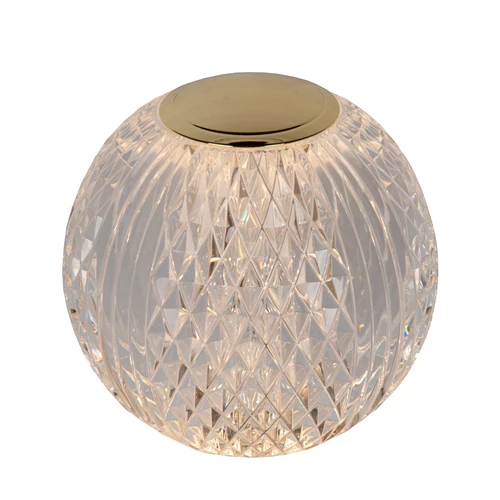 Lucide CINTRA - Rechargeable Table lamp - Battery pack - Ø 11 cm- LED 3 StepDim - 1x2W 2700K - Transparant - detail 1